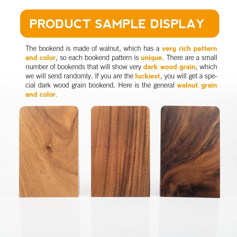 Wood Bookends