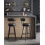 Upholstered Counter Stool with Metal Frame