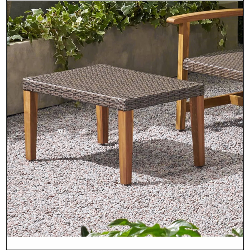 Fauteuil en bois et osier Hampton