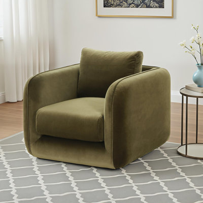 Bromyard Upholstered Swivel Armchair