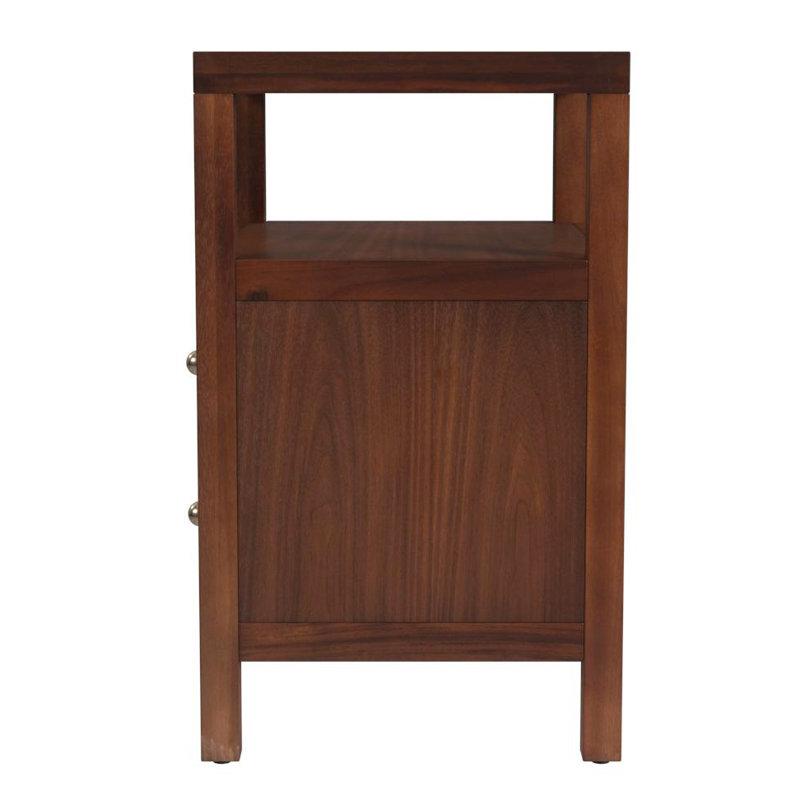 Nora 2-Drawer Nightstand, Walnut