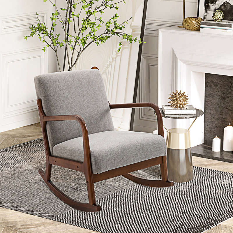 Fauteuil à bascule rembourré