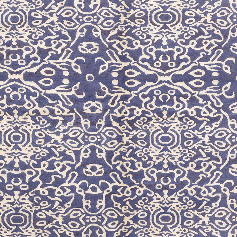 Tapis abstrait moderne 3589, Carré 3 pi