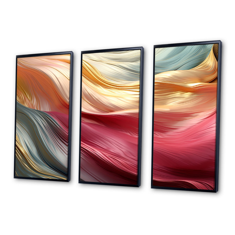 Ensemble de salon Walls, Cadre flottant noir, H 40 po x l 60 po x P 1 po