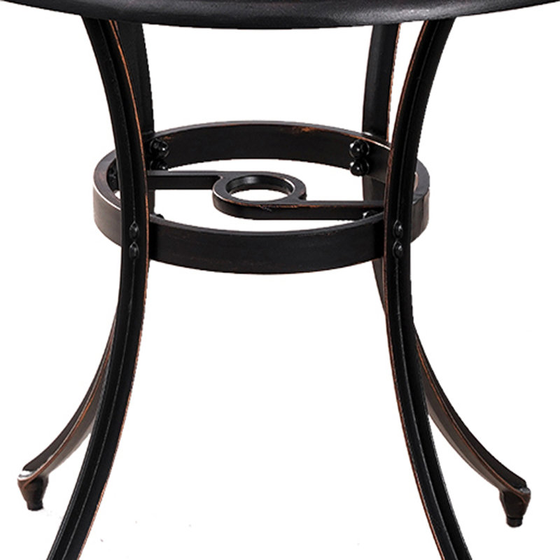 Merrimack Aluminum Bistro Table Outdoor for Garden,Bronze