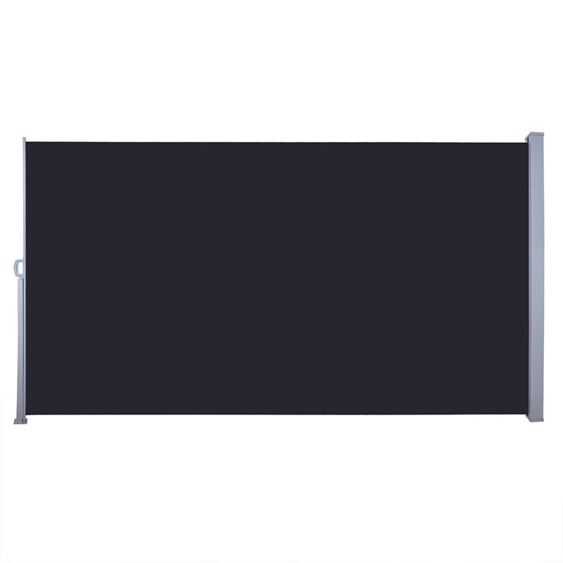 Yescom D Fabric Black Cover Motorized Retractable Side Awning, 62.4" H x 117.6" W