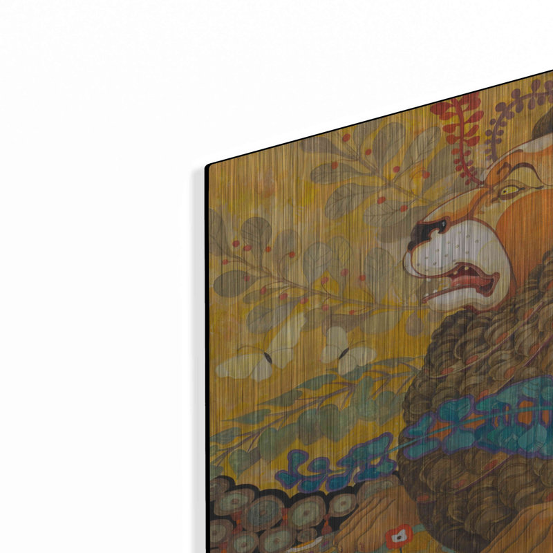"Tapisserie Leonine" par David Galchutt, H 24 po x l 36 po