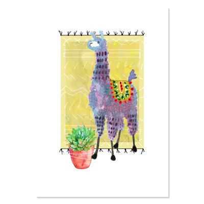 Rolled Lovely Llama II Paper Print