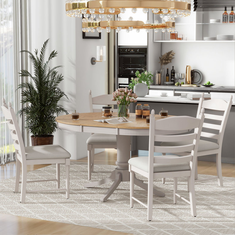 Ensemble de table de salle à manger extensible 5 pièces Trexm