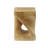 MGO Twist Side Table - Wood-Look Texture, Natural Colour