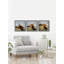 Yasmin Cow Pose by Marmont Hill - 3 Piece Single Picture Frame Print-1435065651