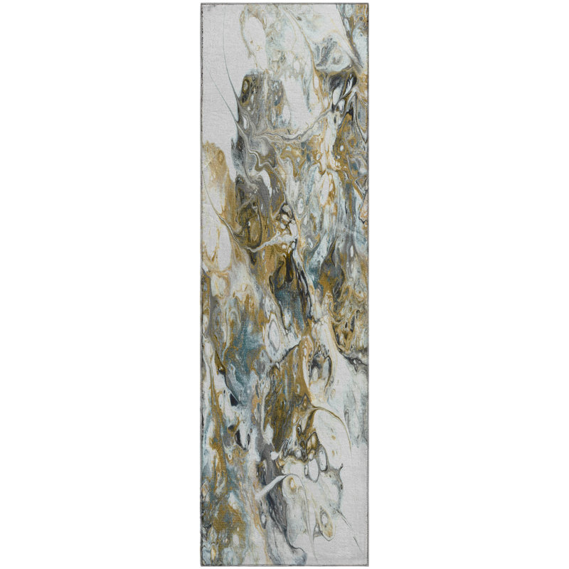 Tapis fumée Premium lavable à la machine Mayfield, Tapis de couloir 2 pi 3 po x 7 pi 6 po