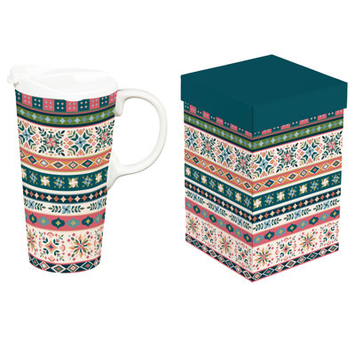 Tasse à café en céramique avec boîte-cadeau Diamond
