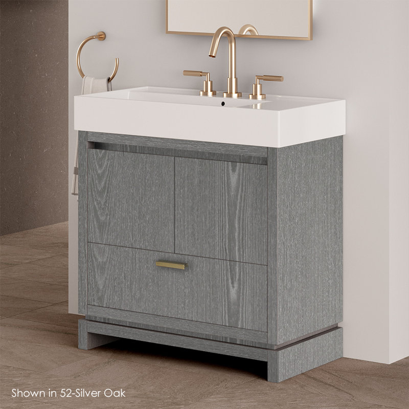 Aquaotto 32'' L Bathroom Sink, 3 Hole - 8" Centers