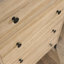 Commode 4 tiroirs, finition brune