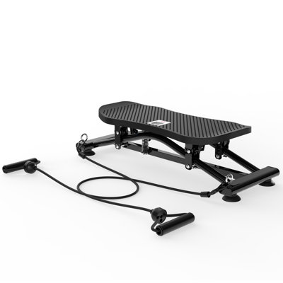 Sliding Ski Simulator with Resistance Bands, Indoor Skiing Fitness Equipment for Home Gym, Non-Slip Base Full-Body Cardio Training Machine for Core, Leg & Arm Workout