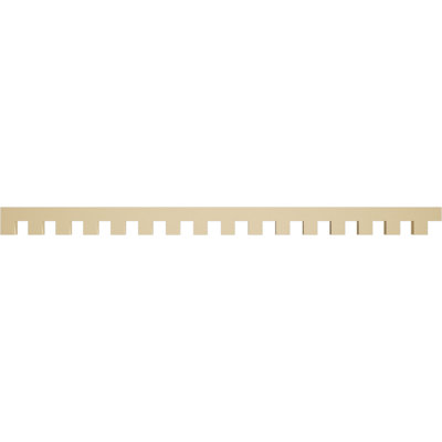 3"H x 1 1/2"P x 48"L Matthews Signature Urethane Dentil Trim, Primed Tan
