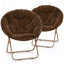 Chaises de salle à manger rembourrées rondes, chaises pliantes Papasan, chaises de lecture pour la chambre à coucher-95209937-101920691