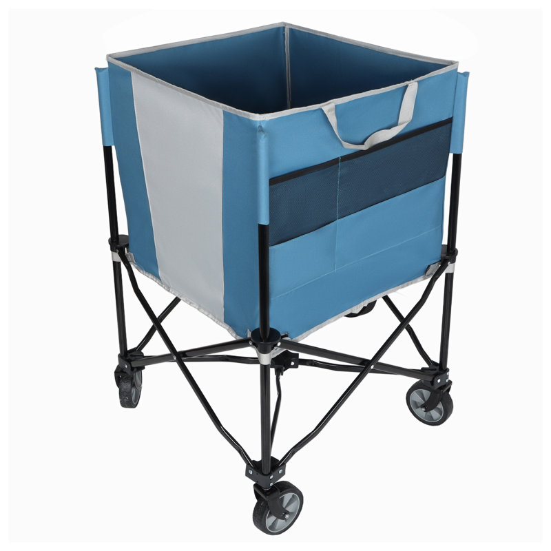 Chariot pliable pour équipement de sport à roulettes avec roulettes