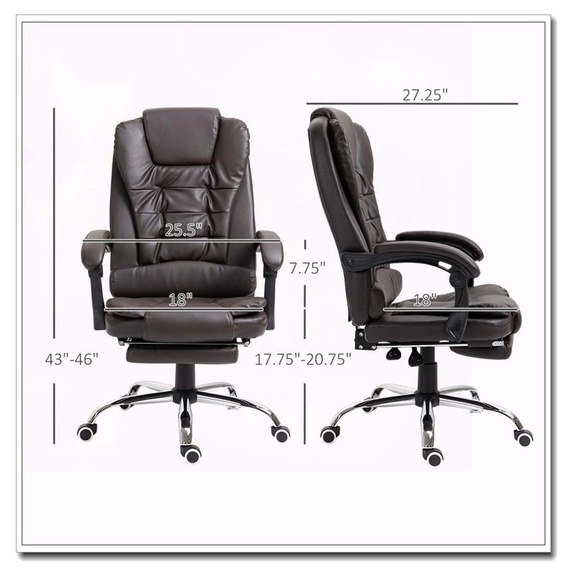 Fauteuil de direction ergonomique HOMcom