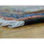 Tapis de la surface en laine rouge/bleu/ivoire 8 pi 4 po x 14 po one-of-kind-noué la main Catanzaro