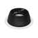 6 In. Black Recessed Baffle Trim With 1/2 In. White Trim Ring