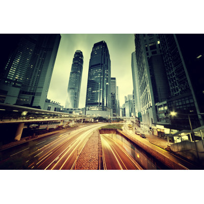 Hong Kong At Sunset - Wrapped Canvas Print