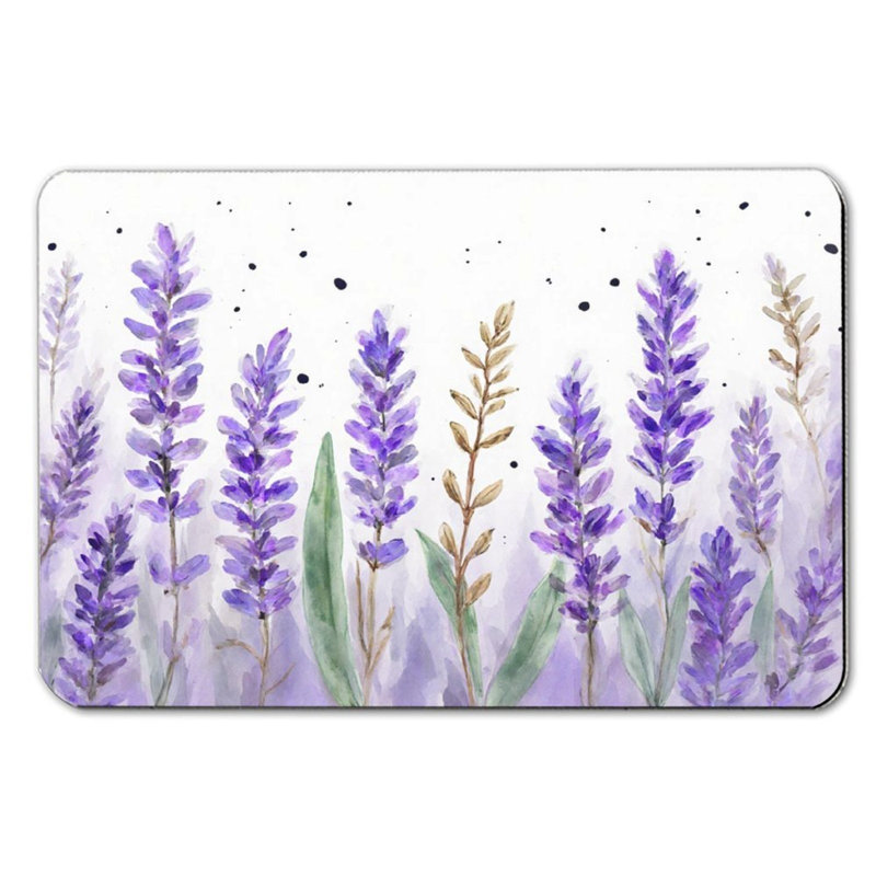 Tapis de bain lavande mauve lavande, 36 x 24