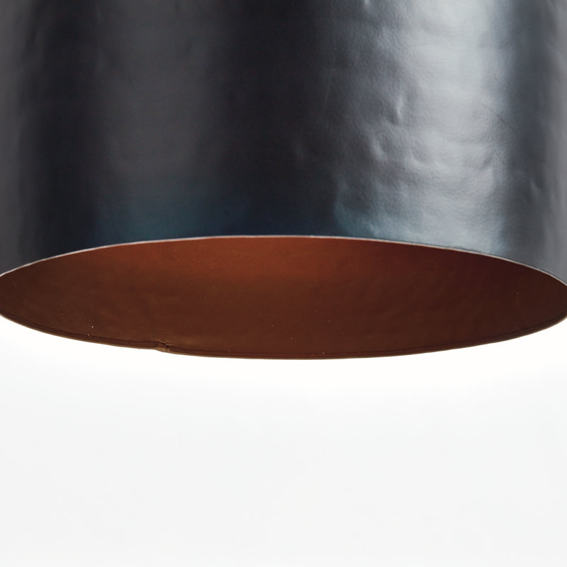 Luminaire suspendu goutte d'eau Bordeaux, Noir mat, H 28,5 po x l 13 po x P 13 po 