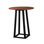 Tri-Mesa Round Walnut Wood Dining Table