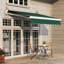 Auvent de patio rétractable - Pare-soleil manuel pour porte. Réduire la chaleur. Fabrication. Avec revêtement en polyuréthane. Protection de fenêtre polyvalente. Diminue l'impact. Structure en acier robuste. Compatible divers