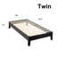 Lit plateforme espresso en bois massif avec lattes en bois sans sommier à ressorts facile à assembler 12 po-119733068-119733069