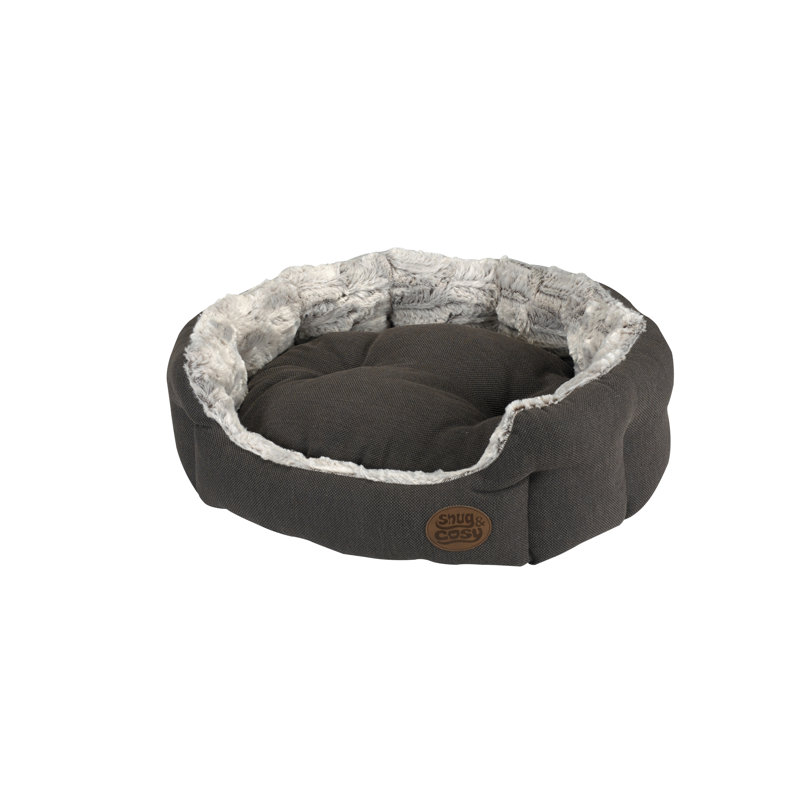 Popcorn Polyester Pet Bed, 63.5cm W x 63.5cm D, Brown
