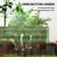 Light Green Metal Raised Garden Bed, Outdoor Planter Box for Flowers & Herbs