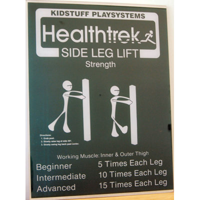 Side Leg Lift Post and Sign