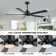 Bascio 5 - Blade LED Standard Ceiling Fan with Remote Control and Light Kit Included