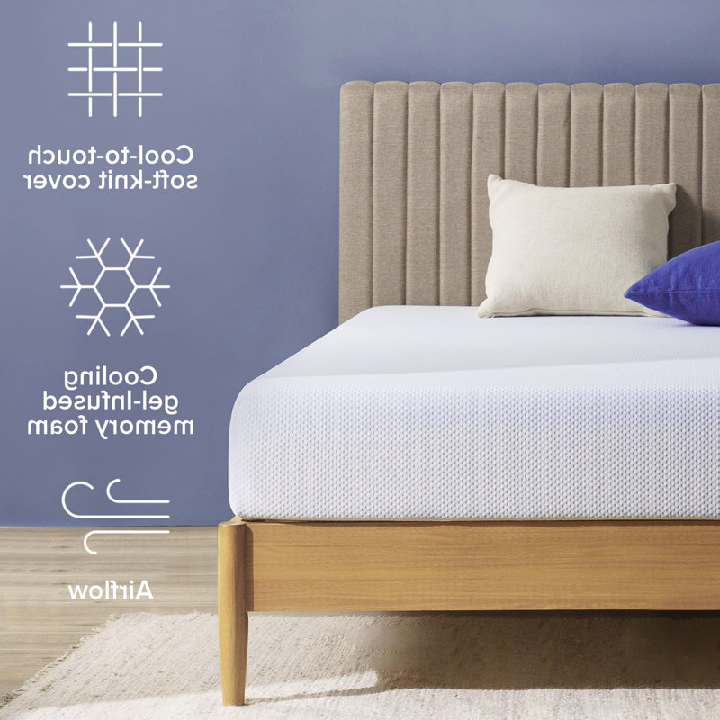 Green Tea Cooling Memory Foam Mattress Medium Firmness Mattress In A Box, Queen, 8"