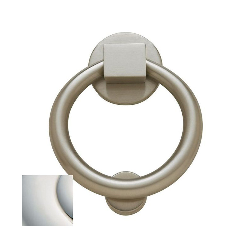Ring Door Knocker, Lifetime Bright Nickel