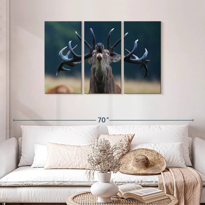 Deer Scream, 28" H x 45" W