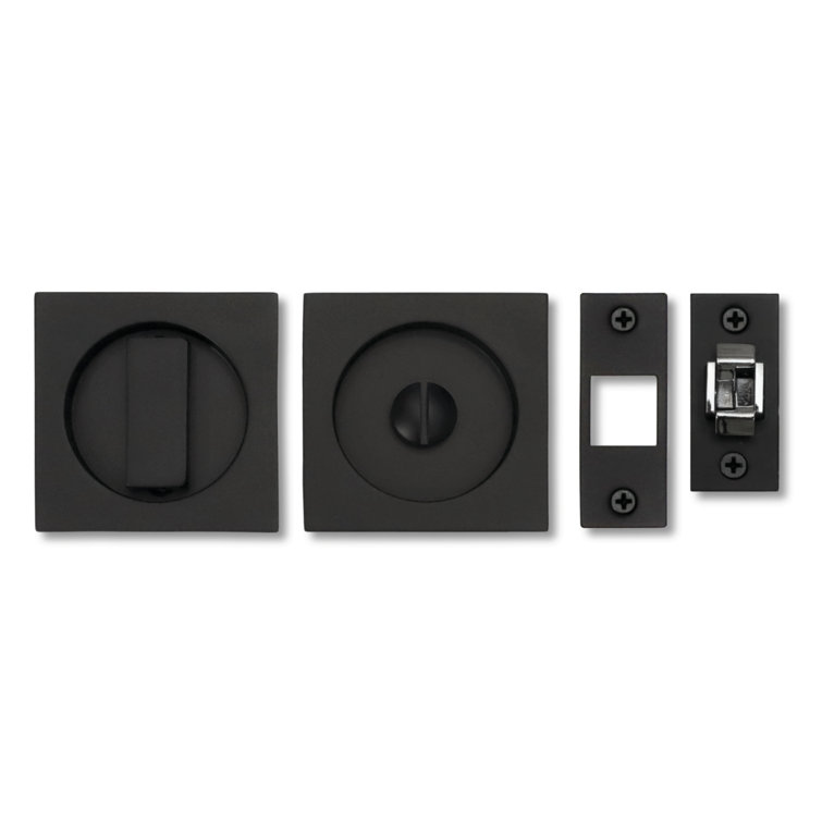 Pocket Door Hardware- Privacy with Finger Edge Pull