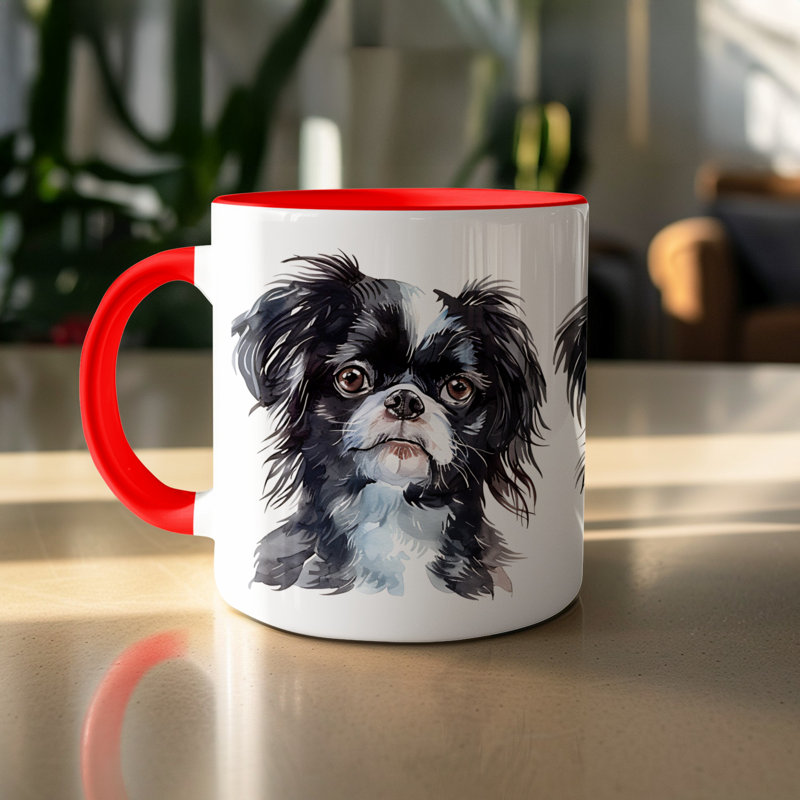 Ceramic Coffee Mug, Red, 4