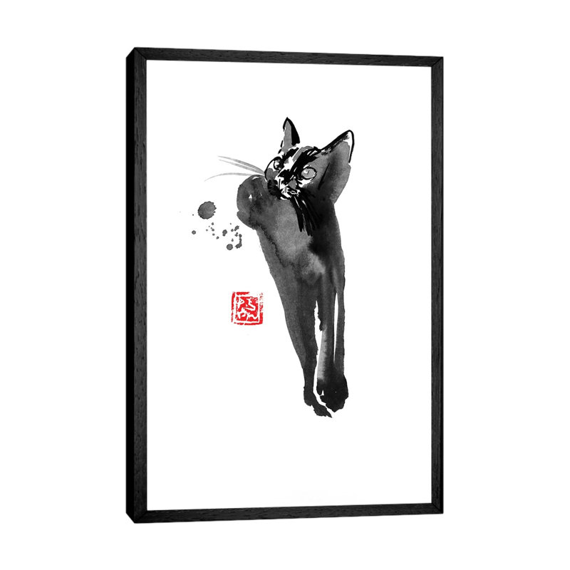 Patience by Péchane - Print on Canvas, 101.6 cm H x 66.04 cm W, Black Framed