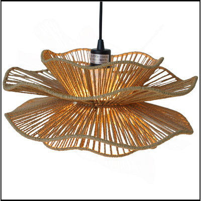 Pendant Lamp - Black And Natural