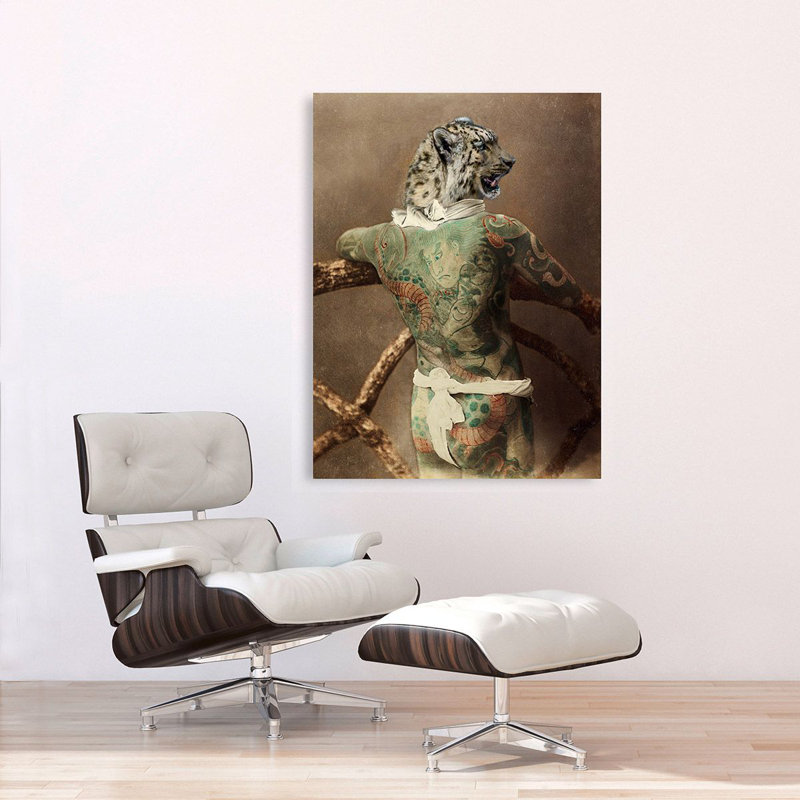 Traditional Tattoo I by Matt Spencer - Wrapped Canvas Print, 80cm H x 60cm W x 4cm D