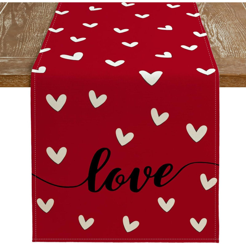 Chemin de table Saint-Valentin Love Heart