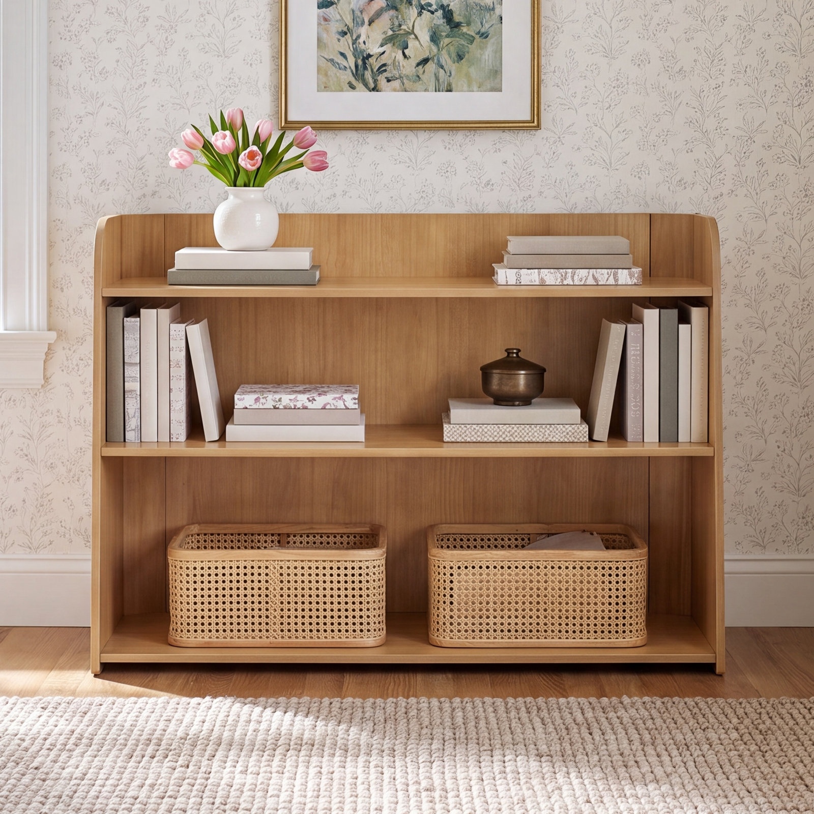 Melo Montessori-Inspired Bookcase, Honey
