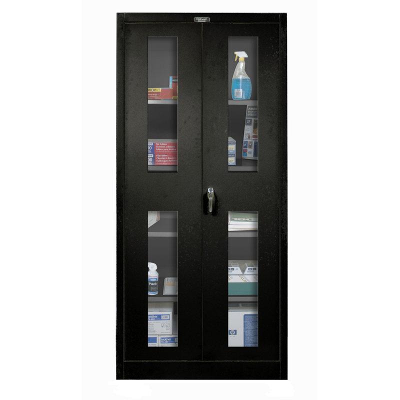 400 Series Steel Single Storage Cabinet ( 72'' H x 36'' W x 18'' D), Black