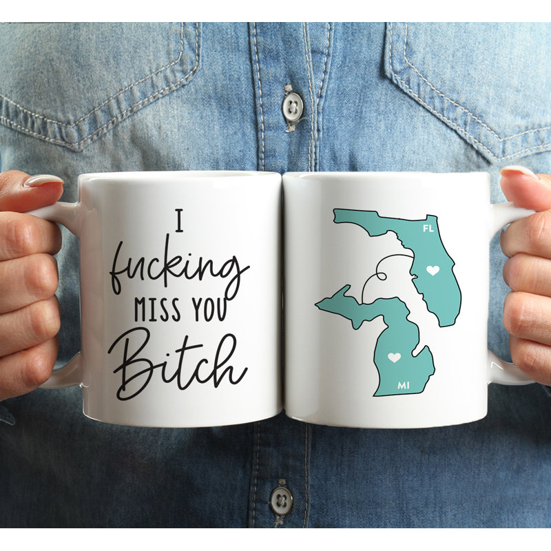 Ceramic Coffee Mug, Florida And Michigan