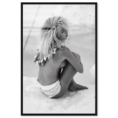 Moment of Peace BW I Canvas People Print by Oliver Gal