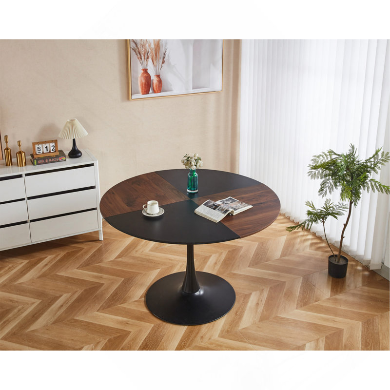 Table à manger ronde 47,2 pouces Tulipe